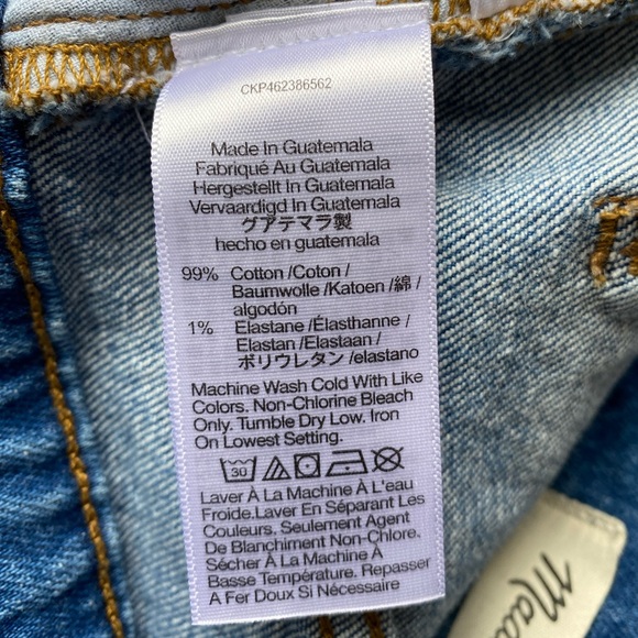 Madewell Women's High Rise Straight Leg Jeans Size 30X29 - Picture 13 of 13